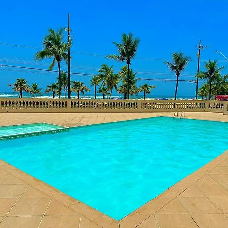 Apartamento frente ao mar com varanda e piscina Praia Grande (Santos) Exterior foto