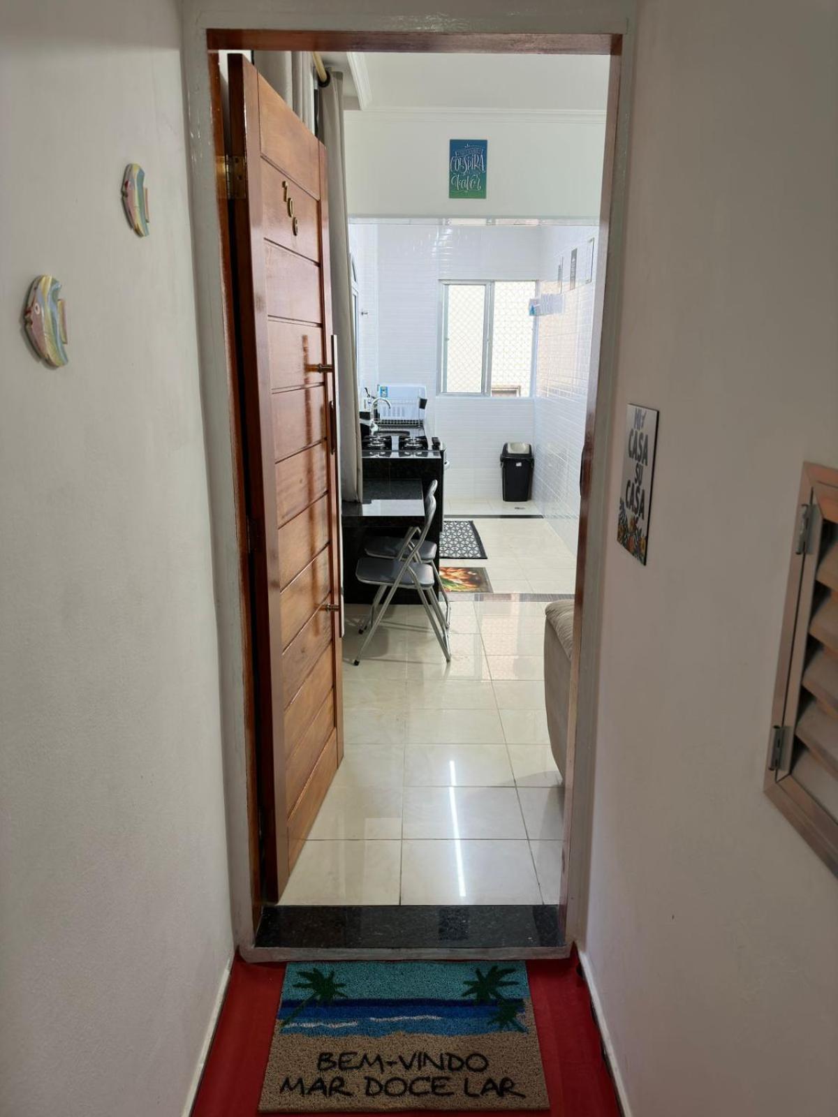 Apartamento frente ao mar com varanda e piscina Praia Grande (Santos) Exterior foto